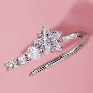 Star ring by Charmed Aroma,  size 6, Celestial Ring Collection
